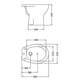 Bidet Ferrum atuel 3 ag blanco ATU-BI-300-BL