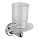 Porta cepillos FV allegro cromo con vaso 0169/15-B-CR