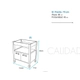 Mueble Campi Domus 70 con mesada Wengue 1 ag D70MC/LM