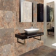 Porcelanato Cerro negro 61x61 Oxido oscuro s/rectifl