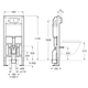 Soporte duplo Roca wc freestanding A890090700