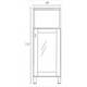 Armario 40cm Vetro Blanco (ARR40TVTXB ) Schneider