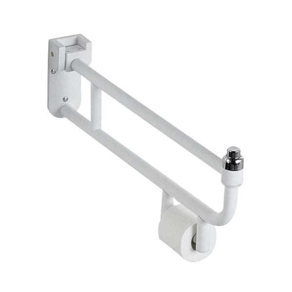 Barral Ferrum 80 cm rebatible con portarrollo ESP-BR-021-BL