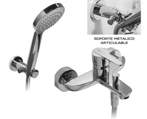 Griferia de ducha exgterior Monoc Hidromet Flat cr