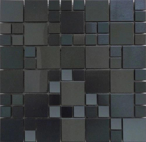 Revestimiento Arren Acero Inox Black 30x30 Modelo Sa073