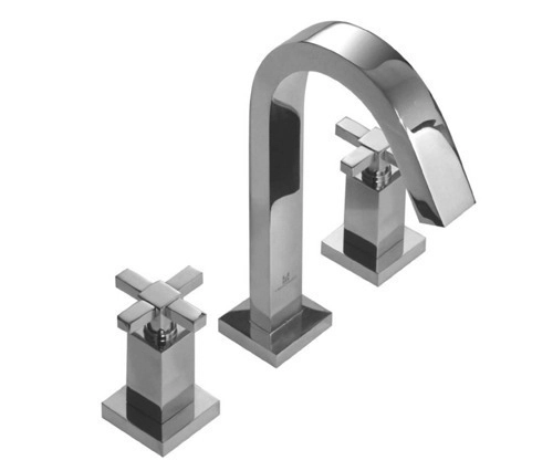 Griferia baño Hidromet Lavatorio Geometry Cruz Cromo