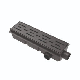 Desague Ideal Lineal Encastrable 30cm base ABS rejilla paralela acero inox 12130