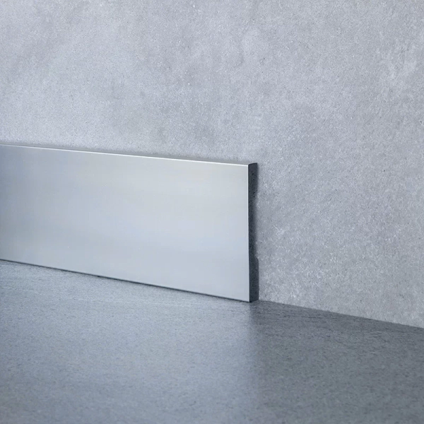 Zocalo Moldumet Eps metalizado plata 100x13mm ZEPSM01