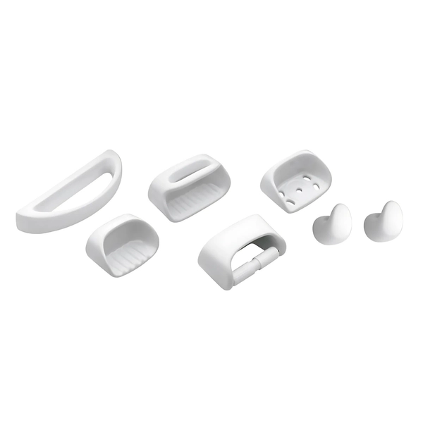 Accesorios de baño Ferrum fix juego de 7 piezas AFX-JG-010-BL