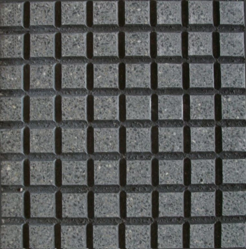 Baldoson Lanik 40x40 Adoq. recto chico negro pulido 8201