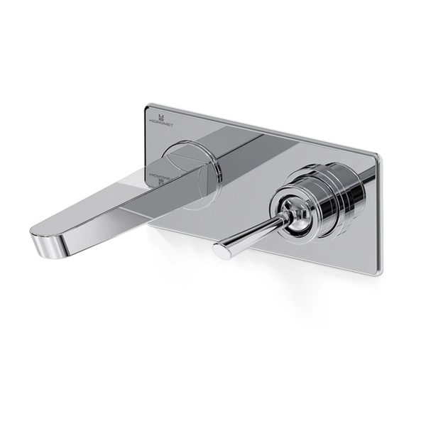 Griferia lavatorio pared monocomando Hidromet Icon cromo 11180CRCR