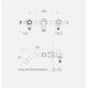 Griferia Lavatorio De Pared Antique Lever Cromo Andez 550.41