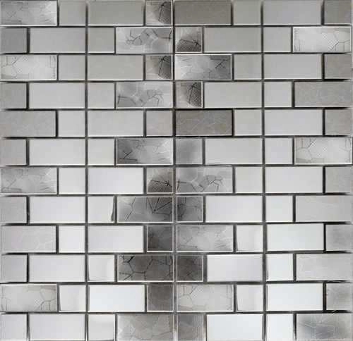 Revestimiento Arren Acero Inoxidable Silver 30x30 ModSa054