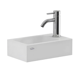 Bacha de lavatorio Ferrum 40x25cm tori 1AG blanca TOR-MS-001-BL