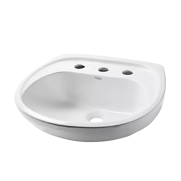 Bacha de lavatorio Ferrum andina 3 Ag blanca AND-LV-300-BL