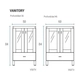 Mueble Schneider Terra Vetro Blanco 60cm sin mesada