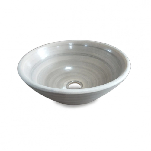 BACHA DE APOYO ELÍPTICA FANGO 35X13 GRIS