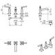 Griferia de Lavatorio Hidromet Lever New Castle lever cr