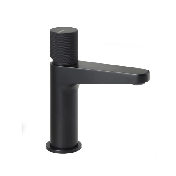 Griferia Peirano lavatorio monoc bajo fabric black 60-200N