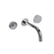 Griferia lavatorio pared Hidromet Texture cromo 9890CRCR