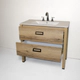 Mesada de loza Campi 90 cm ML90/M