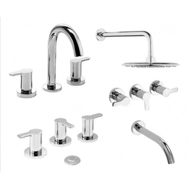 Combo Griferías Piazza Logos Baño Lavatorio Bidet Ducha