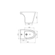 Bidet Ferrum Marina 3 agujeros negro MAR-BI-301-NE
