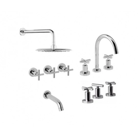 Combo Griferías Piazza Novara Lavatorio Bidet Ducha