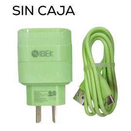 CARGADOR IBEK + CABLE TIPO C 4809 - SIN CAJA