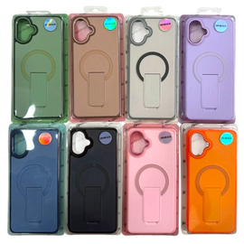 FUNDA SILICONA MAGSAFE CON SOPORTE A06