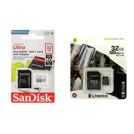MEMORIA 32GB CLASE 10 KINGSTON/ SANDISK