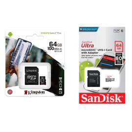 MEMORIA MICRO SD KINGSTON/ SANDISK 64GB CLASE 10