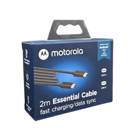 CABLE MOTOROLA TIPO C A C 2 METROS EN CAJA 100% ORIGINAL