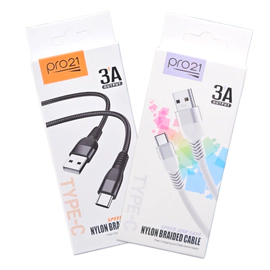 CABLE TIPO C MALLADO PRO 21 3A
