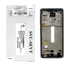 MODULO SAMSUNG A52 CON MARCO - SERVICE PACK 100% ORIGINAL - AZUL