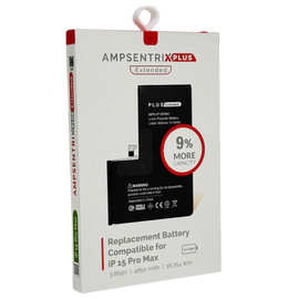 BATERIA IPHONE 15 PRO MAX AMPSENTRIX PLUS EXTENDED