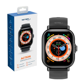 RELOJ SMARTWATCH NETMAK ACTION NEGRO