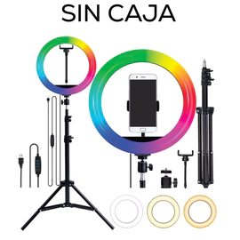 ARO DE LUZ + TRIPODE 2 METROS - SIN CAJA