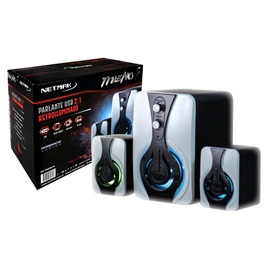 PARLANTE USB 2.1 COMPUTADORA NETMAK TRUENO