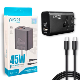 CARGADOR PRO 21 TURBO PD 45W USB+C + CABLE C A C