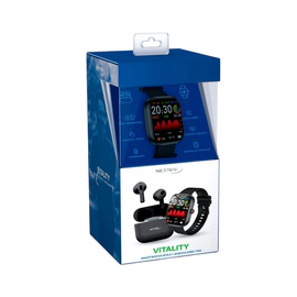 SMARTWATCH BT + AURICULARES TWS NETMAK VITALITY