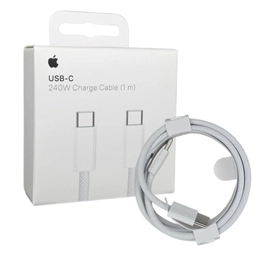 CABLE TIPO C A TIPO C 240W TIPO ORIGINAL CAJA BLANCA