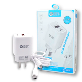 CARGADOR 5.8 IBEK TIPO C A TIPO C 5803
