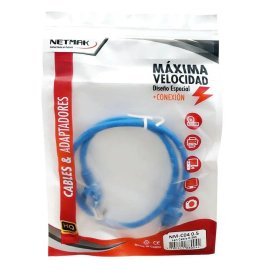 CABLE RED / LAN / UTP 0.5 METROS NETMAK