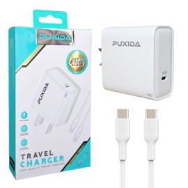 CARGADOR PUXIDA 45W CABEZAL + CABLE TIPO C A TIPO C DK55