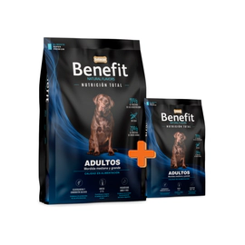 Benefit Perro Adulto Raza Mediana y Grande x 15kg+3kg