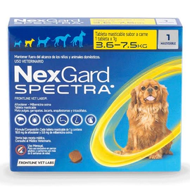 Nexgard Spectra 3.6kg a 7.5kg