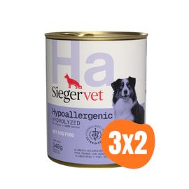 Lata Sieger Vet Hypoallergenic Perro Pack X 3 Unidades