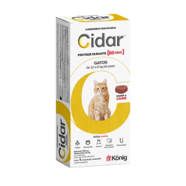 Cidar Comprimido Masticable para Gato de 3.1kg a 6kg