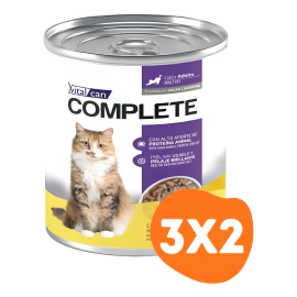 Combo Lata Vitalcan Complete Gato Adulto Sardina 340gr
